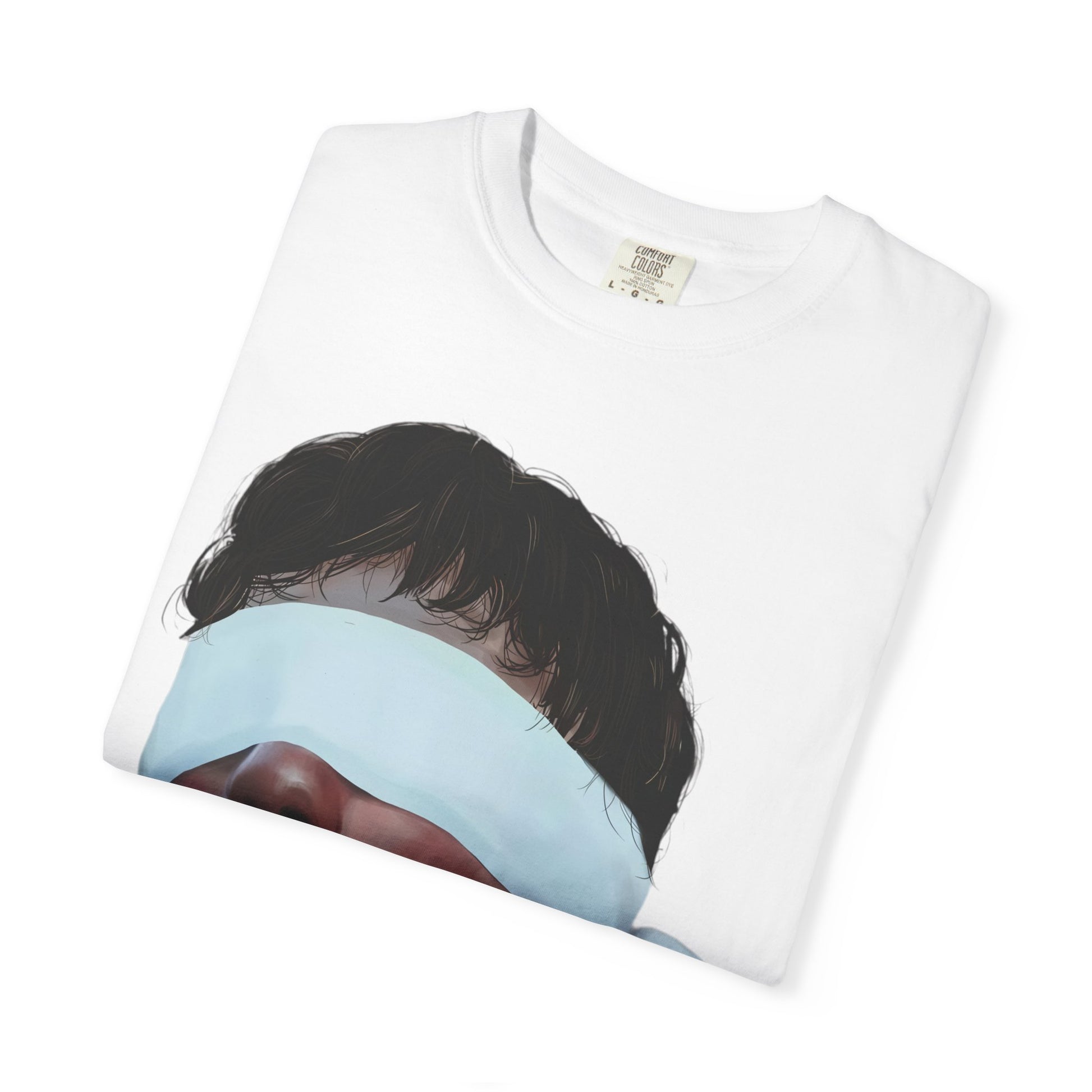 Cool Blindfolded Art Tee, Unique Graphic T-Shirt, Unisex Fashion Top, Summer Casual Wear, Gift for Art Lovers