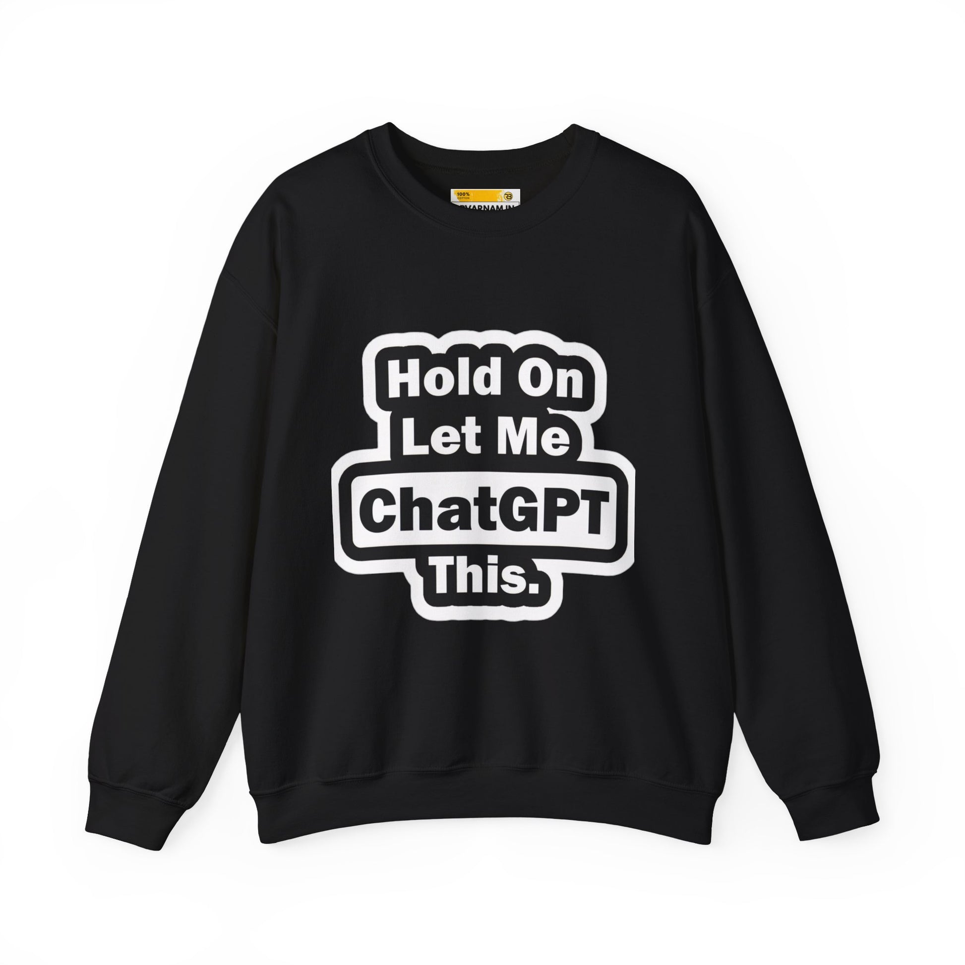 ChatGPT Crewneck Sweatshirt - Cozy Gift for Tech Lovers, Funny Gift for Programmers, Casual Wear, Everyday Comfort, Unisex Apparel